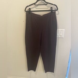 Eileen Fisher super soft relaxed fit pants, purplish brown, size large